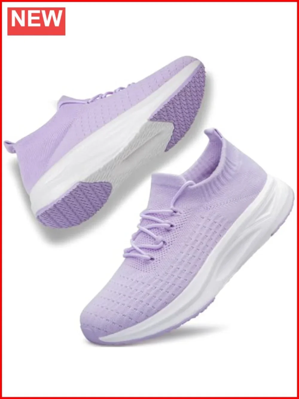 Slip on Walking Shoes Comfort Sock Shoes Non Slip Mesh Casual Running Sneakers